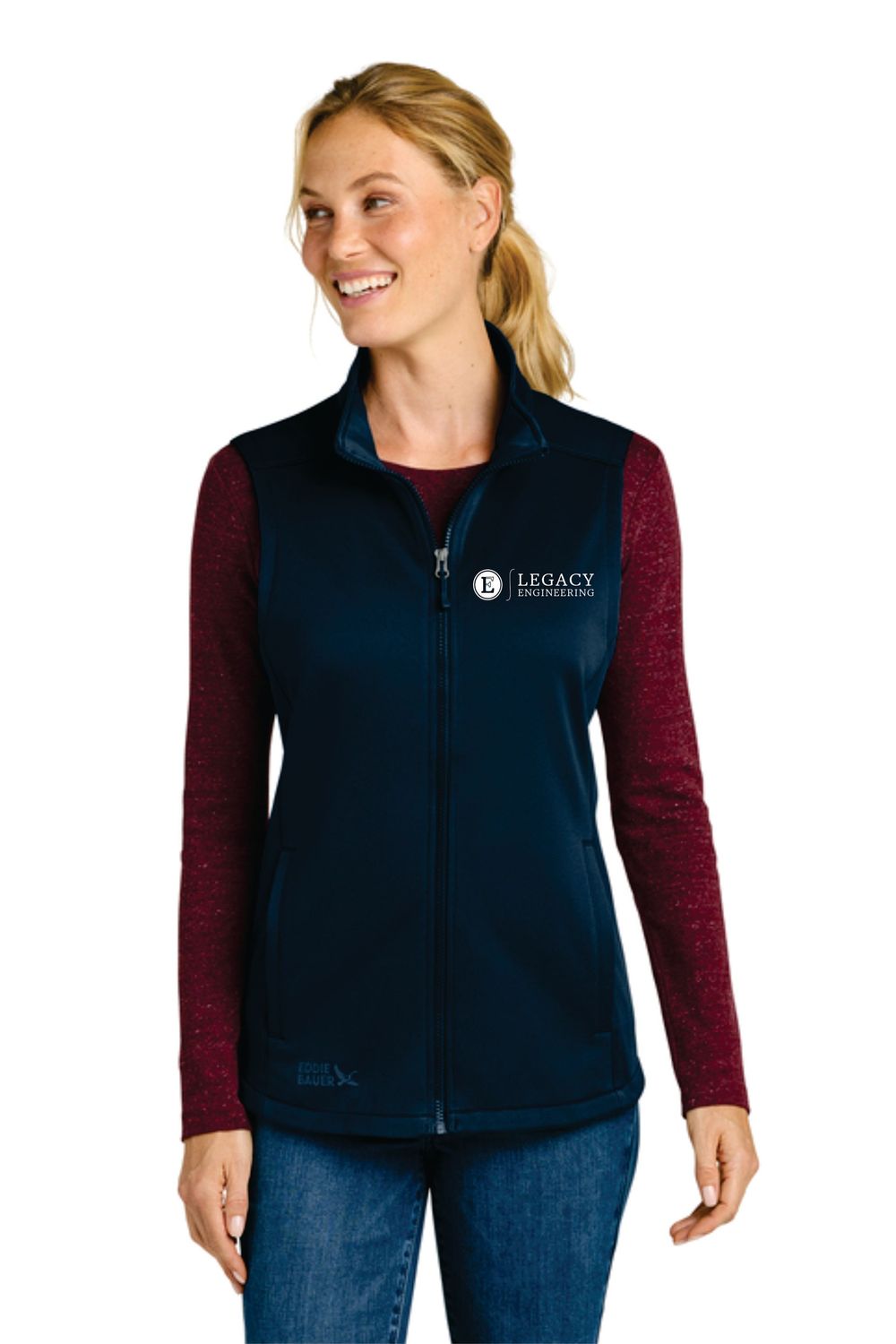 Legacy Ladies Eddie Bauer Mid Layer Vet Legacy Ladies Eddie Bauer Mid Layer Vet