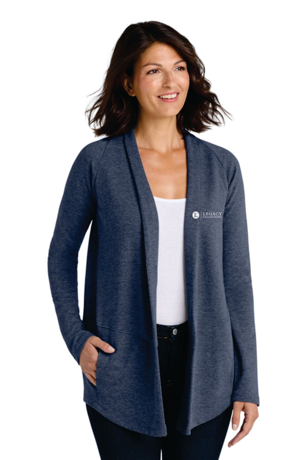 Legacy Ladies Interlock Cardigan with Pockets