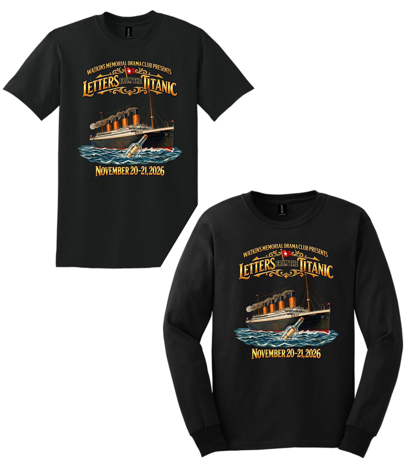 Letters to Titanic Crew T-Shirt *Short and Long Sleeve* Letters to Titanic Crew T-Shirt *Short and Long Sleeve*