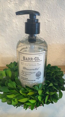 Barr Hand Sanitizer 8oz unscented Barr Hand Sanitizer 8oz unscented