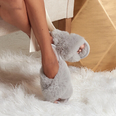 Grey Faceplant Dreams Slippers