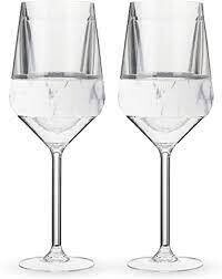 Marble Wine Freeze Stemmed Cups