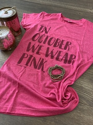 In October we wear Pink Tee