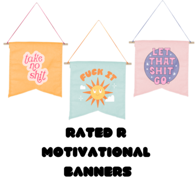 Rated R Motivational Banners
