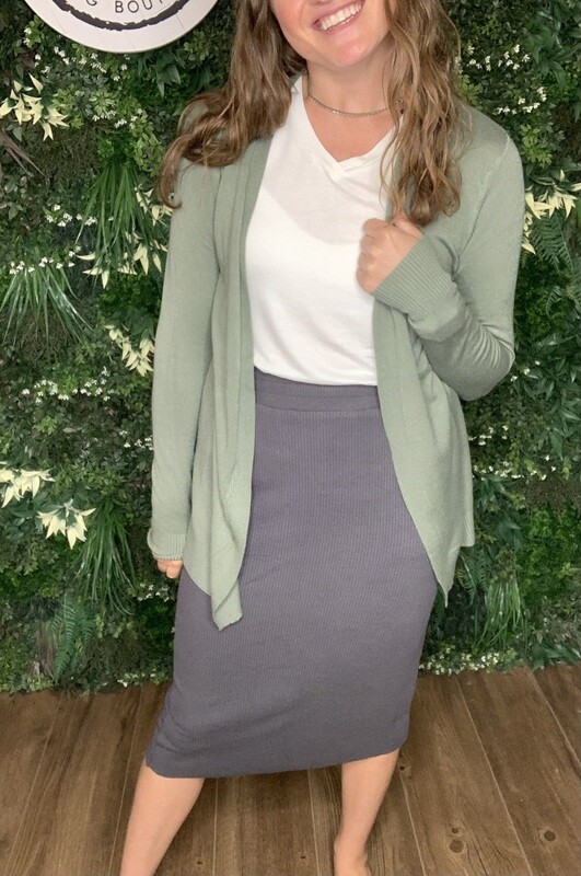 Soft Knit MIDI Skirt