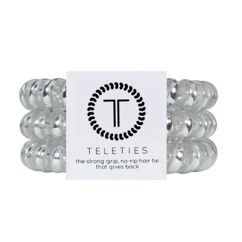 Hair Ties - 3 Pk- Silvers