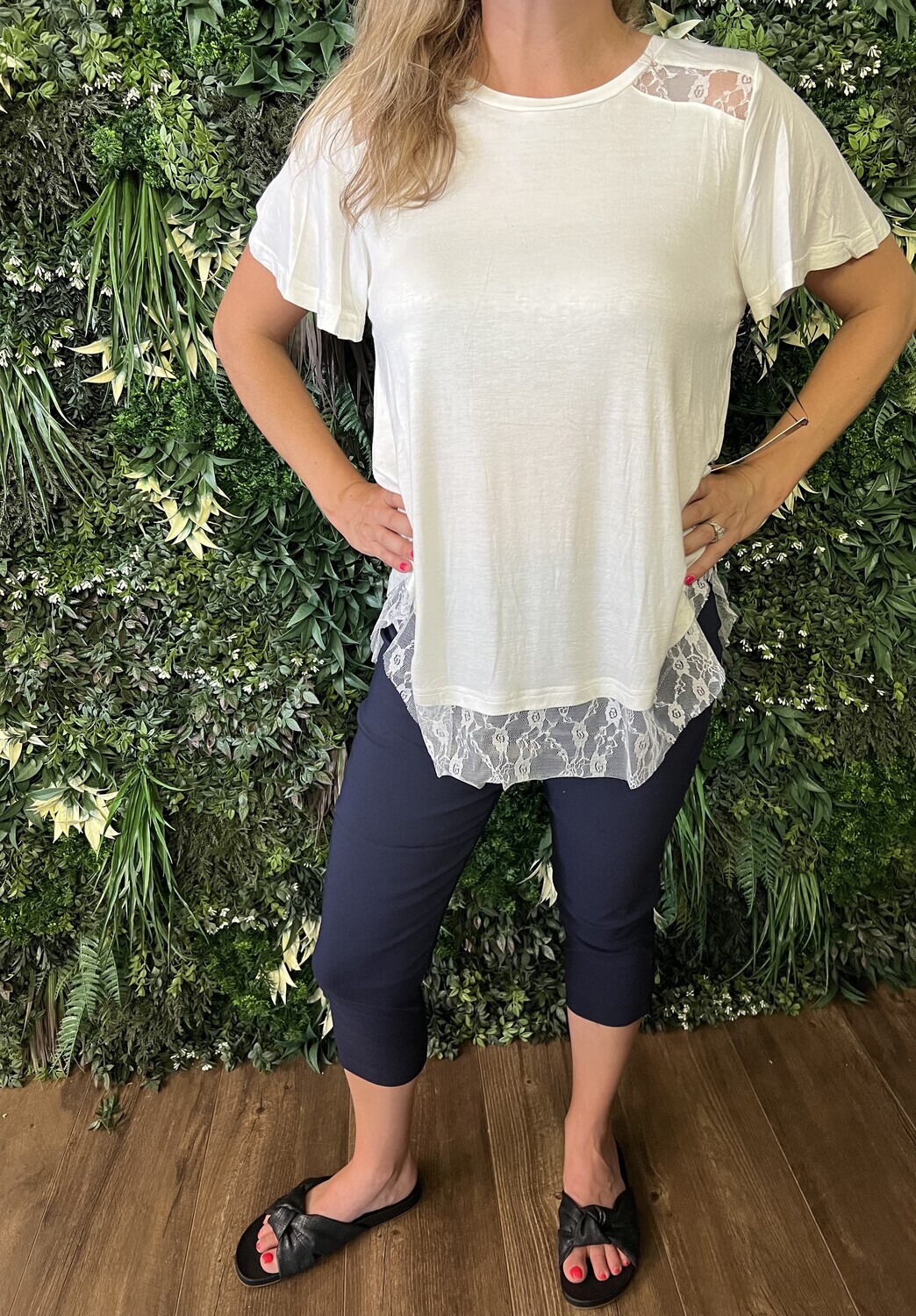 Contrast Lace Top