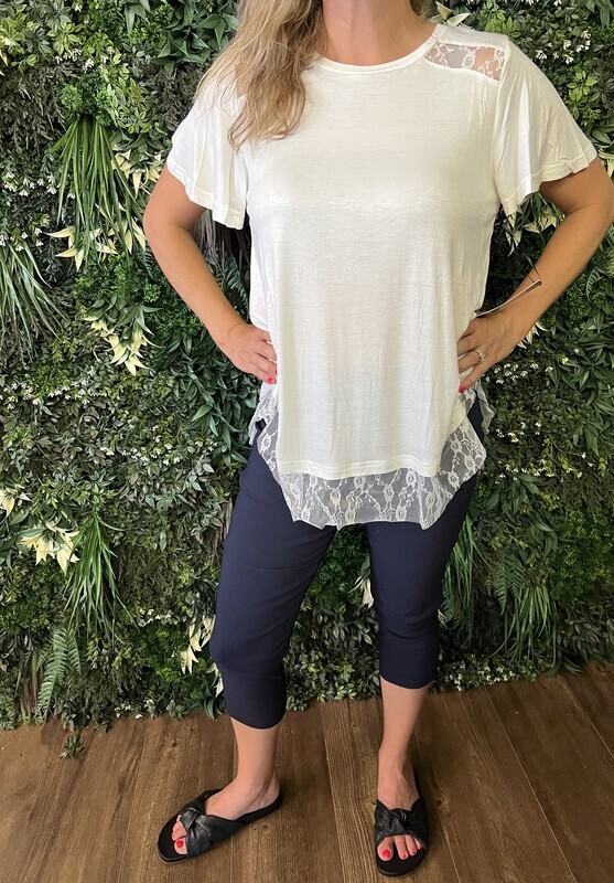 Contrast Lace Top
