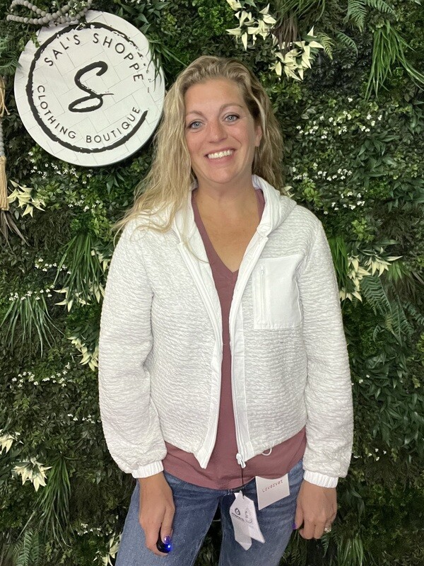 Textured Zip-Up