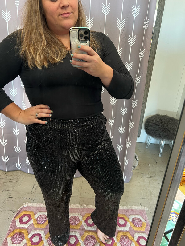 Shimmer Wide Leg Pant