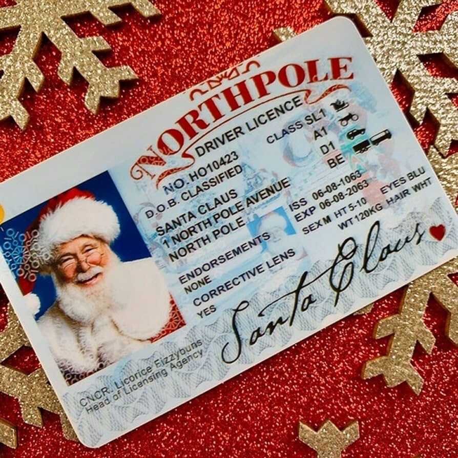 Santa Sleigh License- USA Version