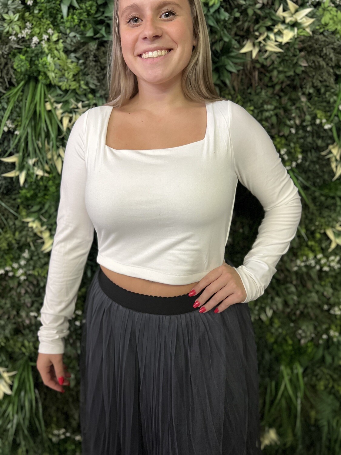 Square Neck Crop Top