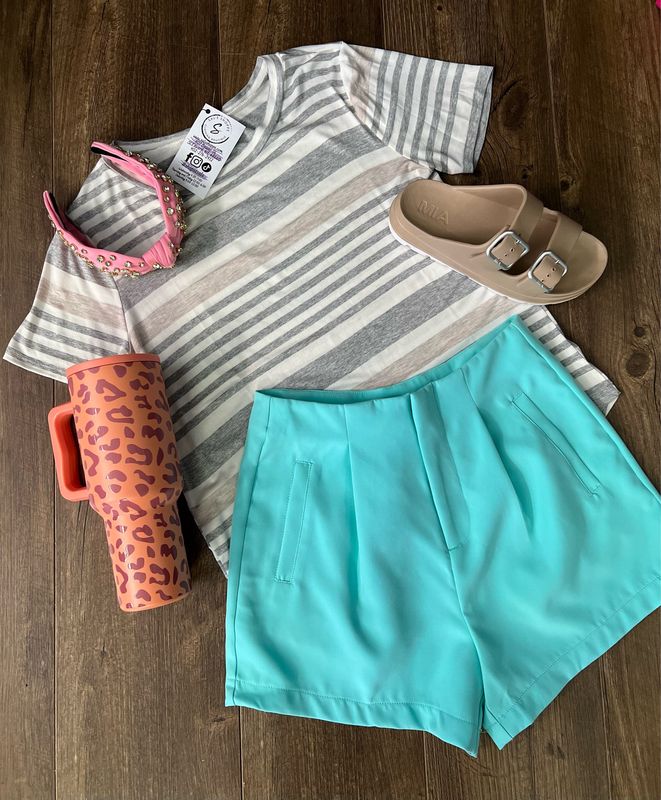 Mint High Waist Short