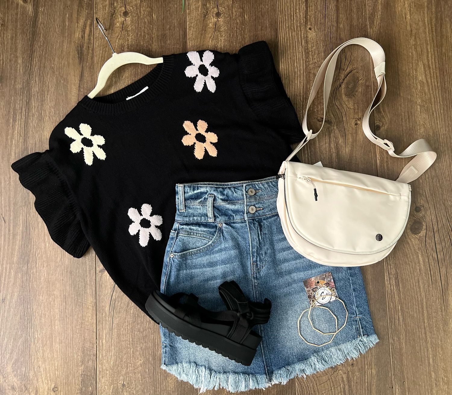 H.R. Medium Wash Denim Skirt