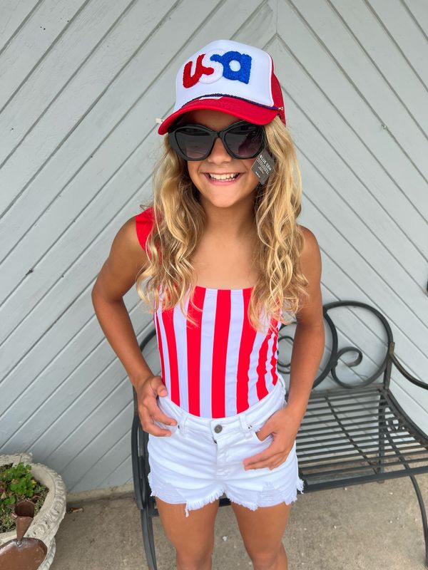 Adult Set Sail Striped Swimsuit