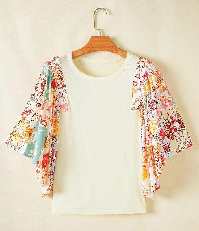 Floral Batwing Top
