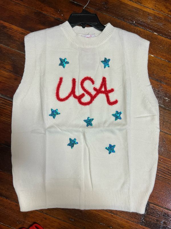 USATinsel Sweater Vest