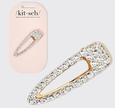 Metal Rhinestone Large Open Shape Hair Clip