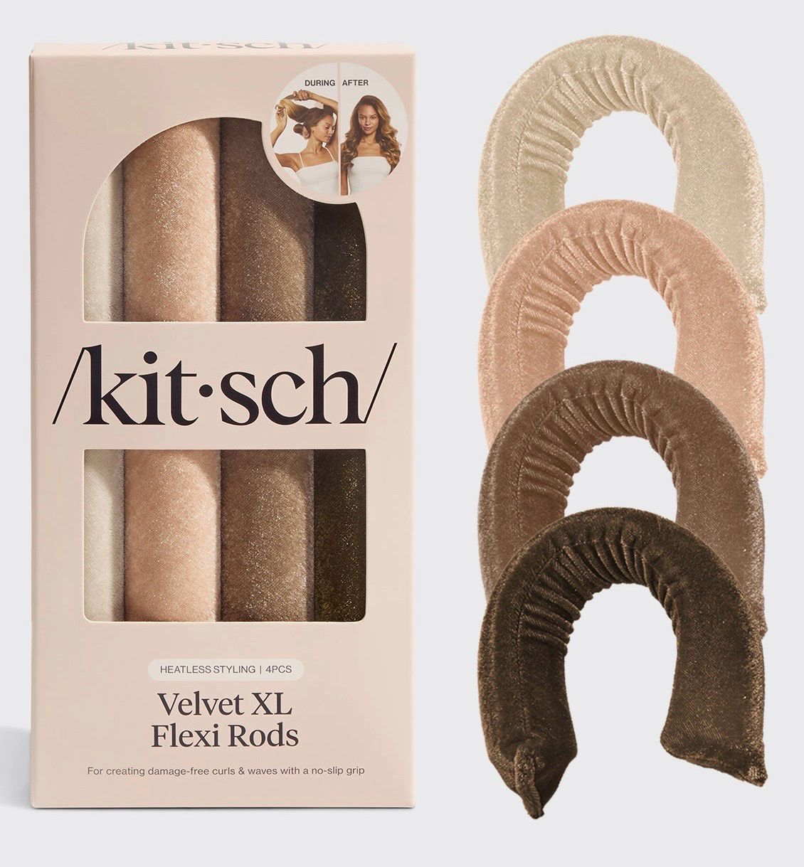 Velvet XL Heatless Curlers Flexi Rods Velvet XL Heatless Curlers Flexi Rods
