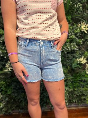 JB MR CYAN Frayed Short