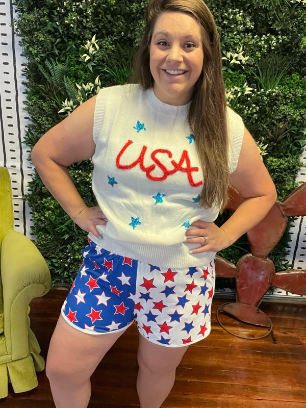 USATinsel Sweater Vest