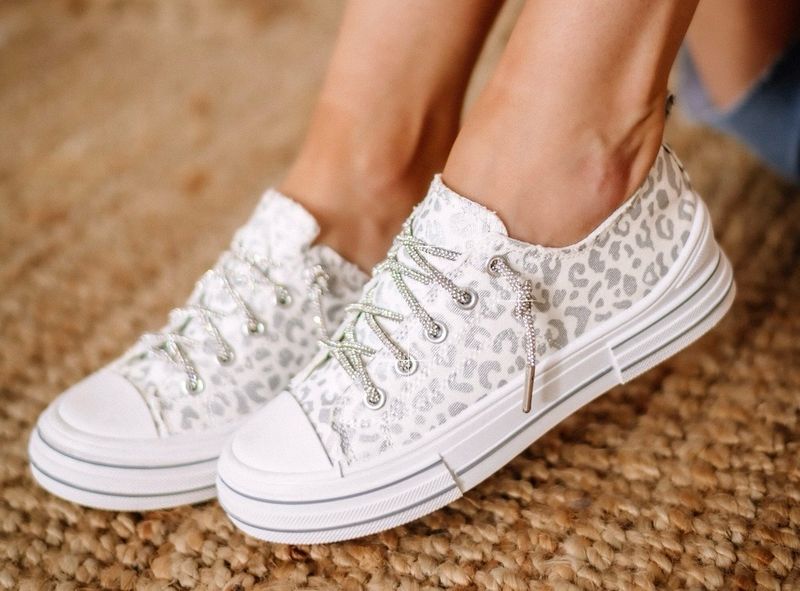Anna Print-White Silver