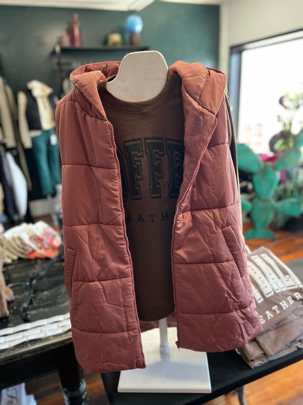 Hooded Duster Vest