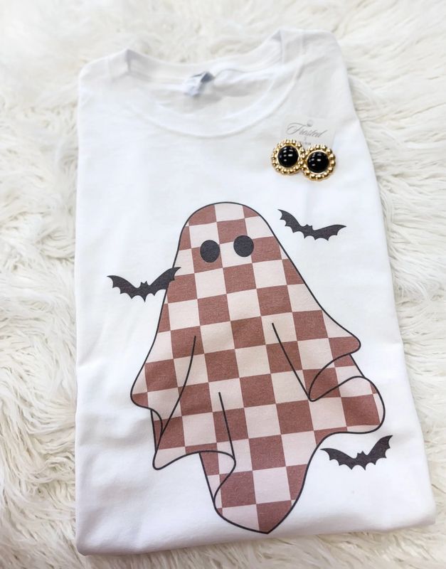 Checkered Ghost Tee