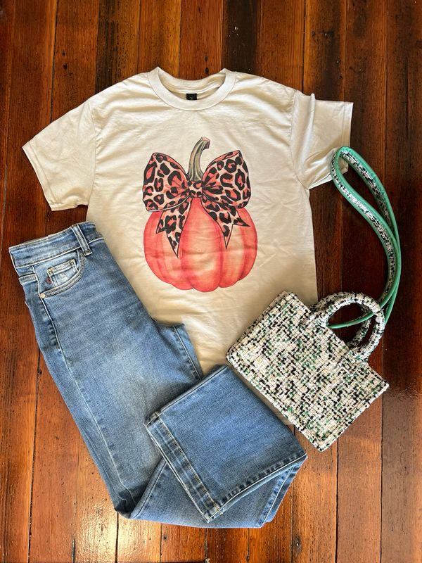 Leopard Bow Pumpkin Leopard Bow Pumpkin