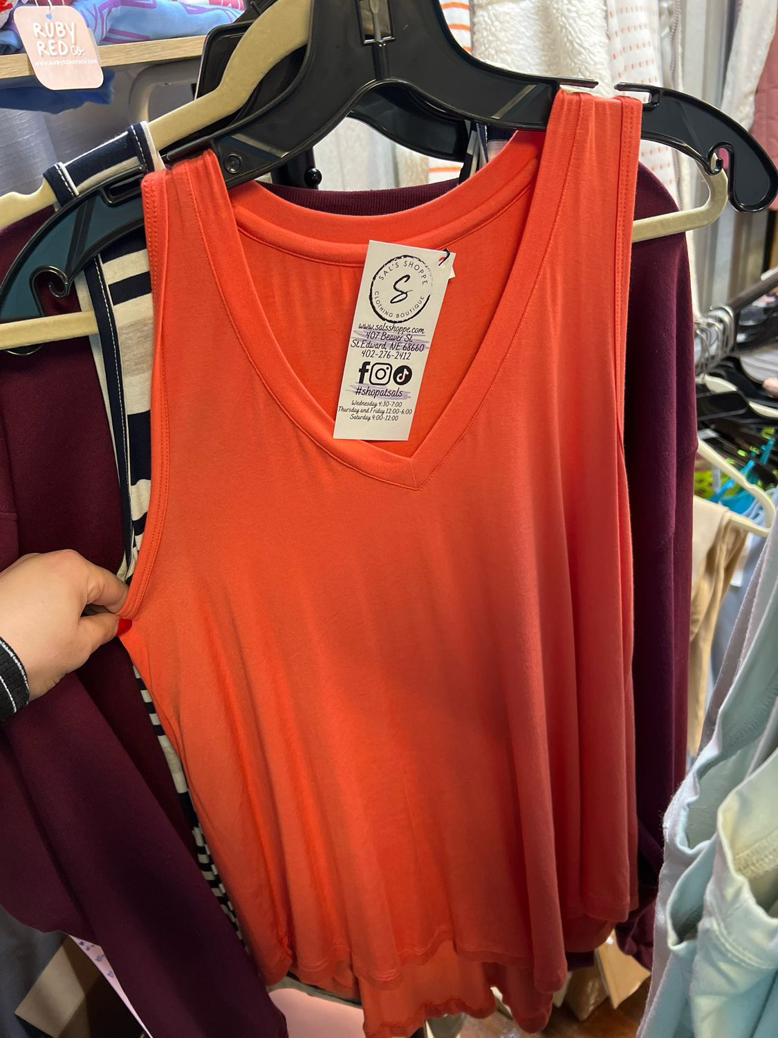 Grapefruit  Racerback Tank