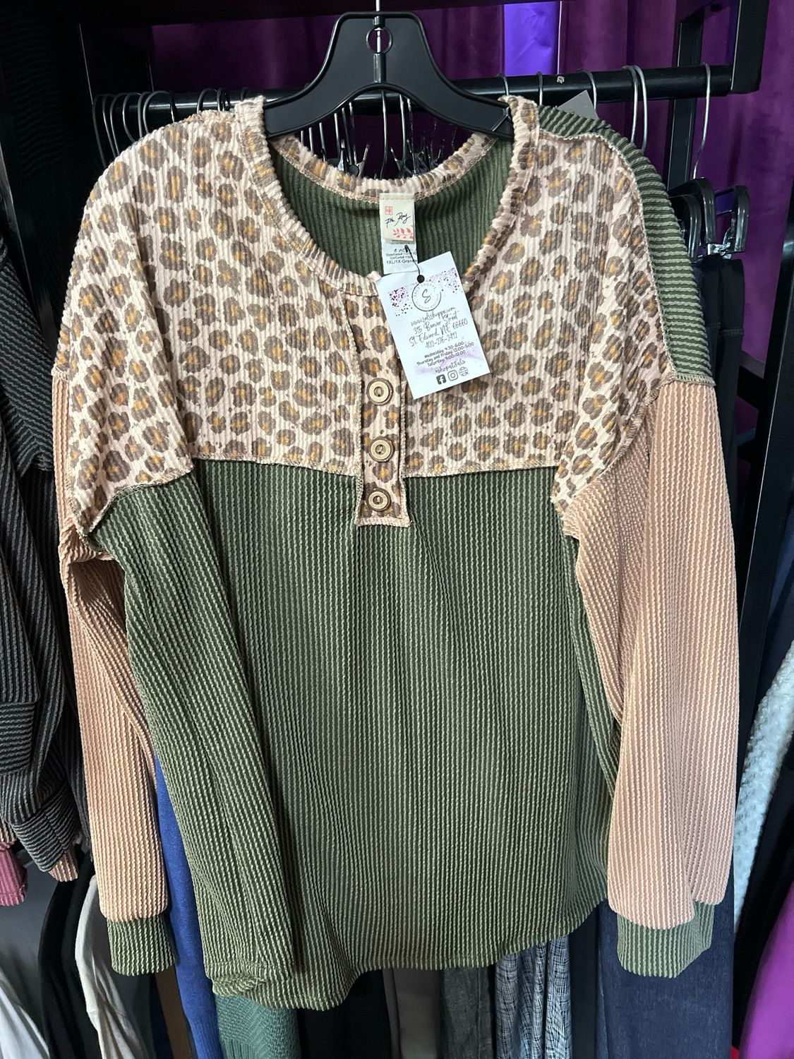 Color Block Animal Print