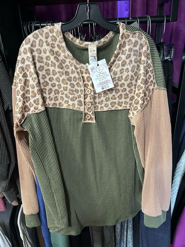 Color Block Animal Print