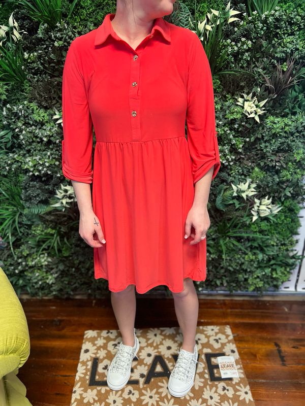 Collared Dress with Pockets