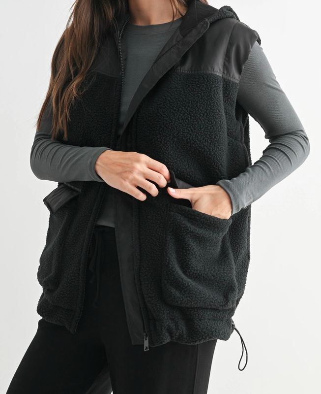 Fleece Zip Up Vest
