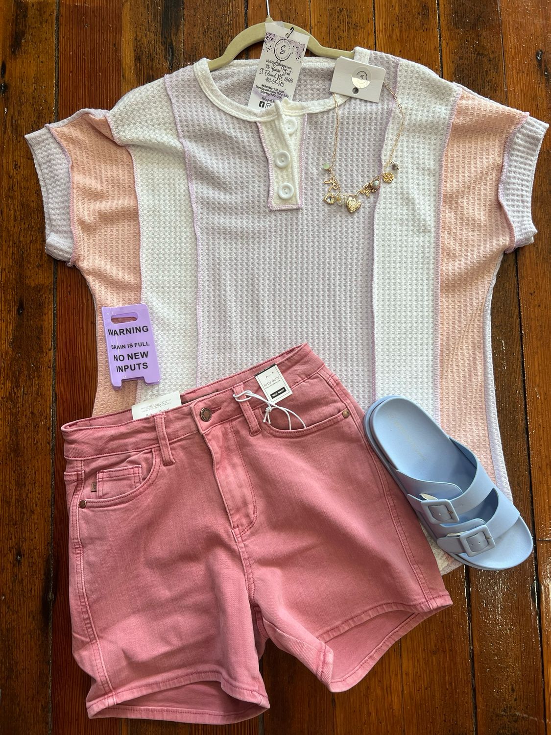 Henley Waffle Tee
