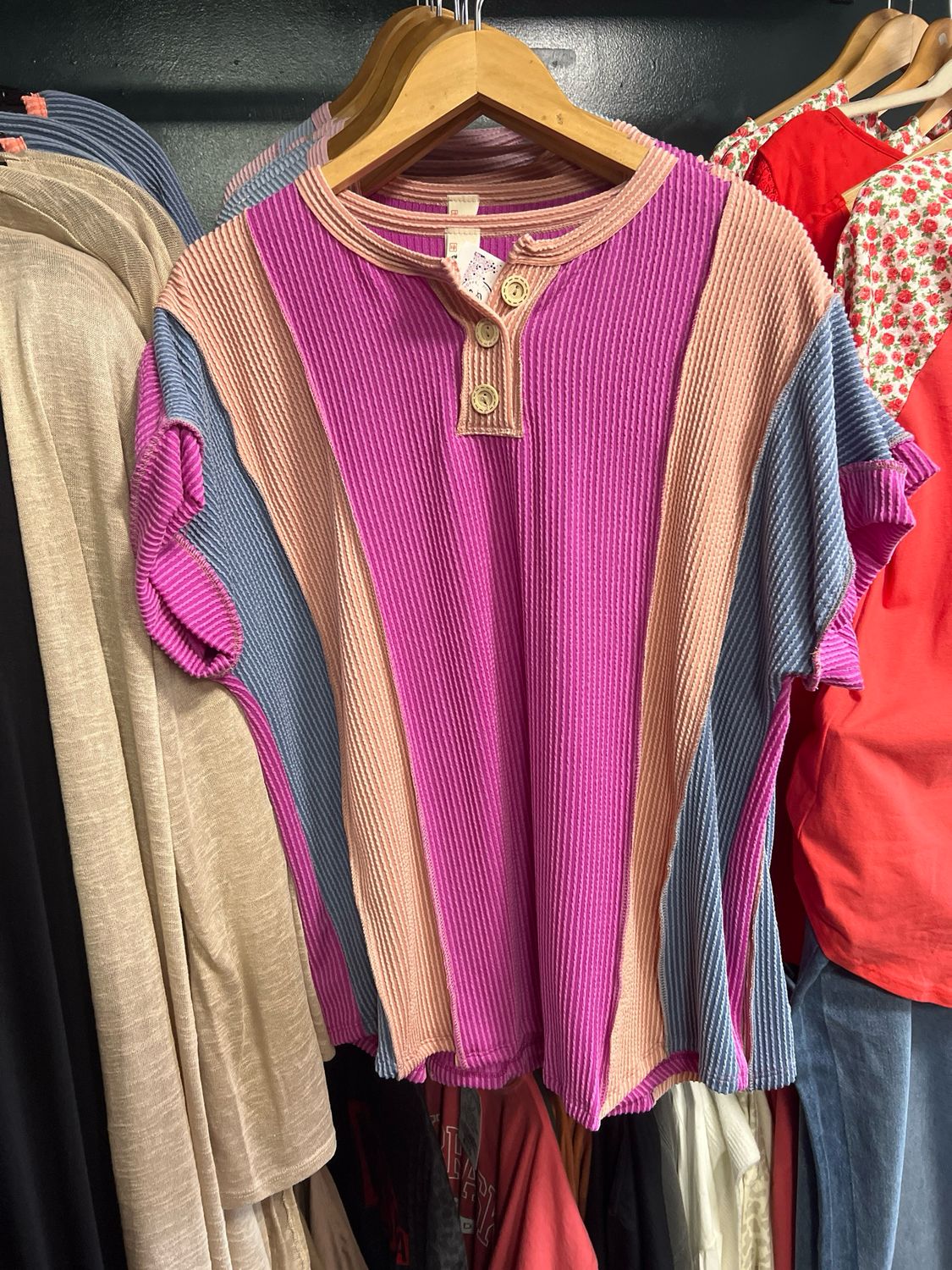 Twist Rib Top-Kurvy