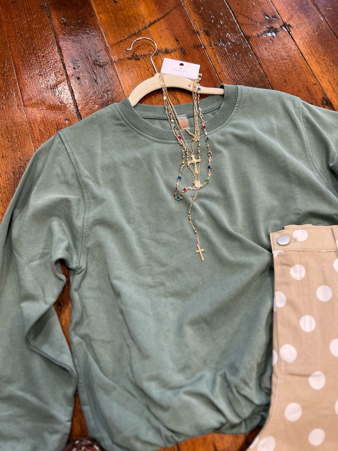 Mineral Cloud Bubble Hem Pullover