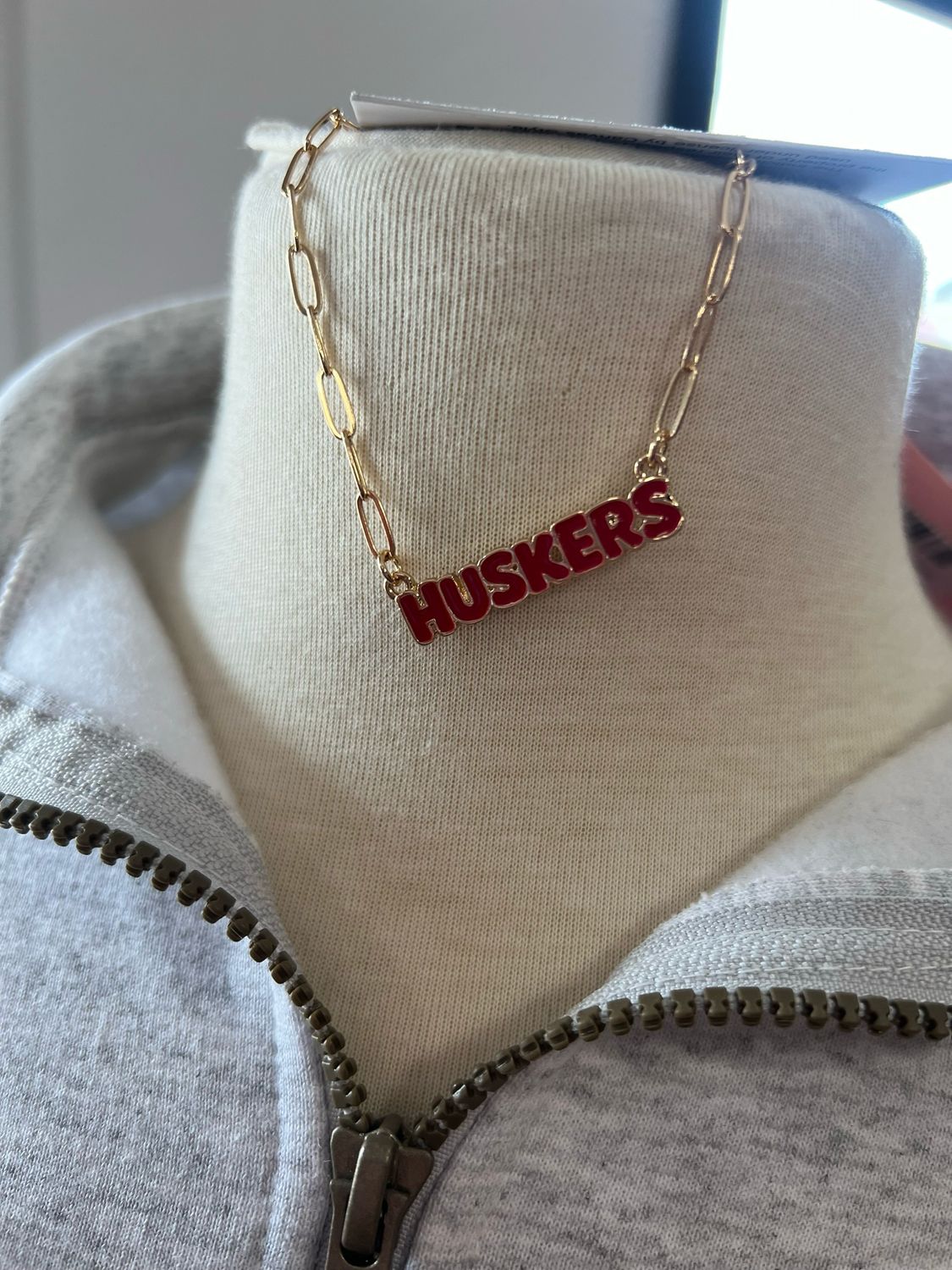 Nebraska Huskers Puff Nameplate