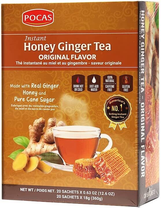 Pocas instant Honey Ginger tea Original Flavor