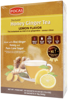 Pocas instant Honey Ginger tea Lemon Flavor