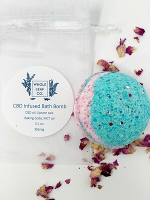 CBD Bath Bomb 365mg Mango and Lavender