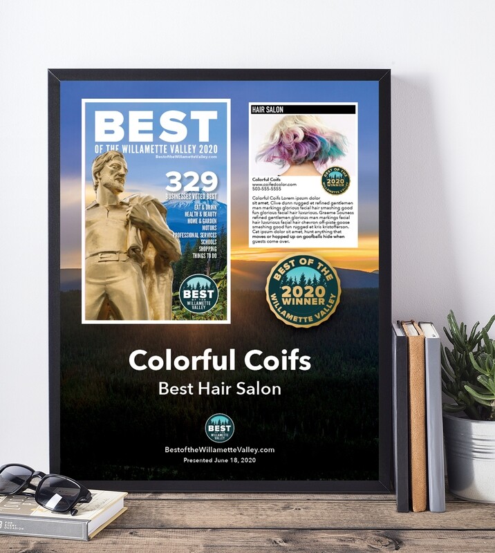 2020 Cover Gold Winner's Modern Plaque 2020 Cover Gold Winner's Modern Plaque