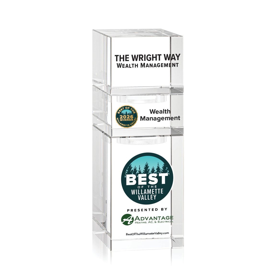 Crystal Winner's Award - Stackable Tower