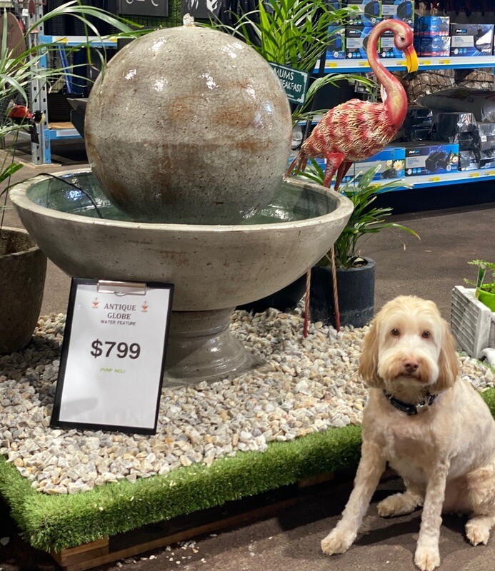 Globe Water Feature - Antique finish Globe Water Feature - Antique finish