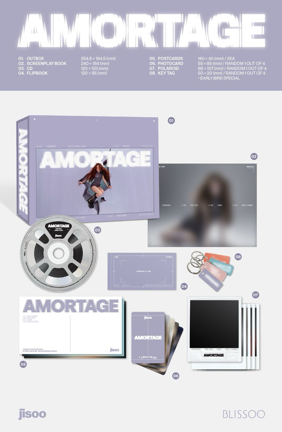 JISOO MINI ALBUM [AMORTAGE]