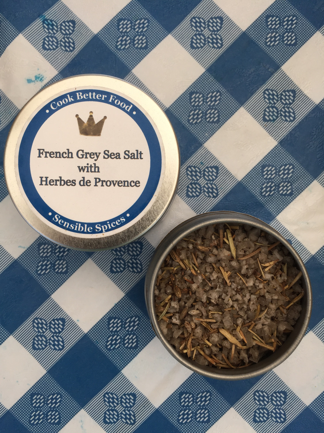 Natural Sea Salt with Herbes de Provence for Finishing