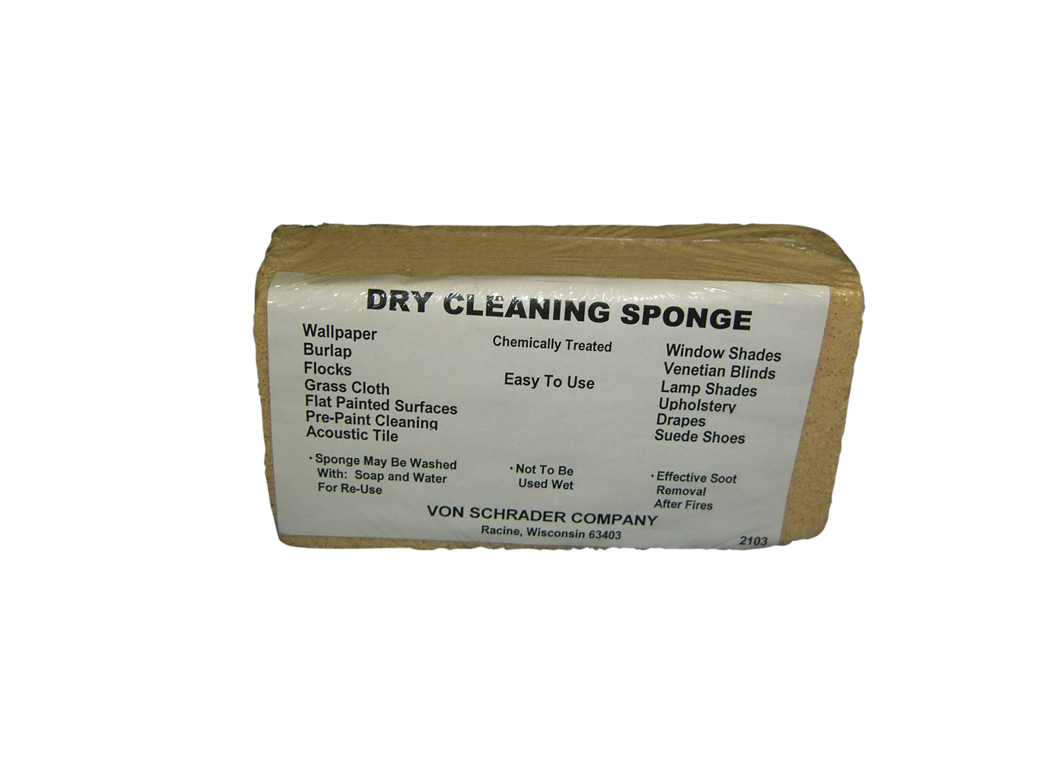 Dry Cleaning Soot Sponge S-22423 - Uline