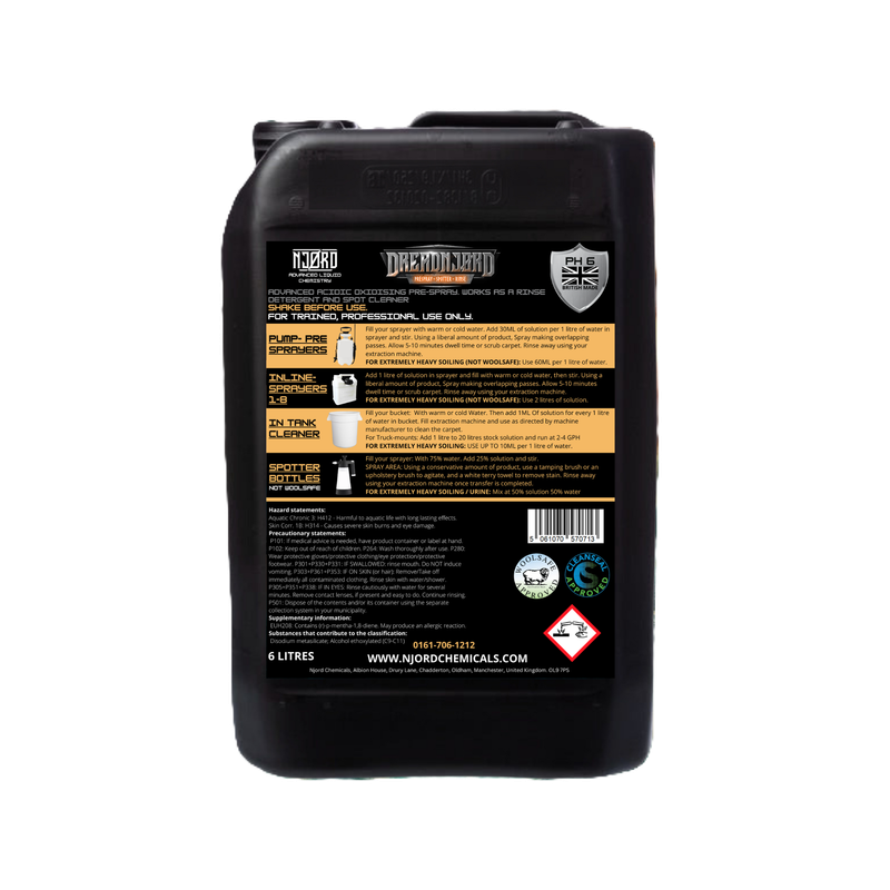 Njord Dread Njord  - Pre-Spray/Rinse/Spotter - 6ltr