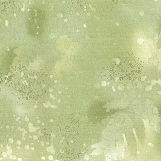 Patchworkstoff "Fossil Fern", Batikoptik, salbeigrün, 18,00 €/m