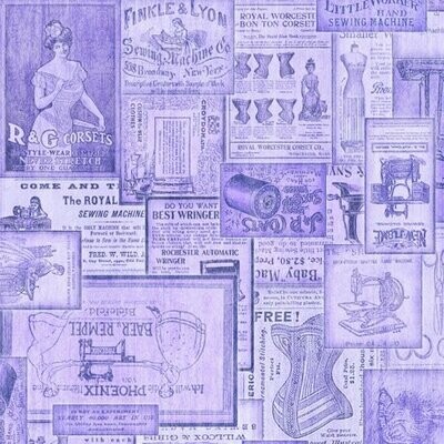 17,50/m, Tailor Made, Katalogseite, Modezeitung, Retro, Vintage, Werbung, Schrift, Text, Collage, antik, historisch, lila* 17,50/m, Tailor Made, Katalogseite, Modezeitung, Retro, Vintage, Werbung, Schrift, Text, Collage, antik, historisch, lila*